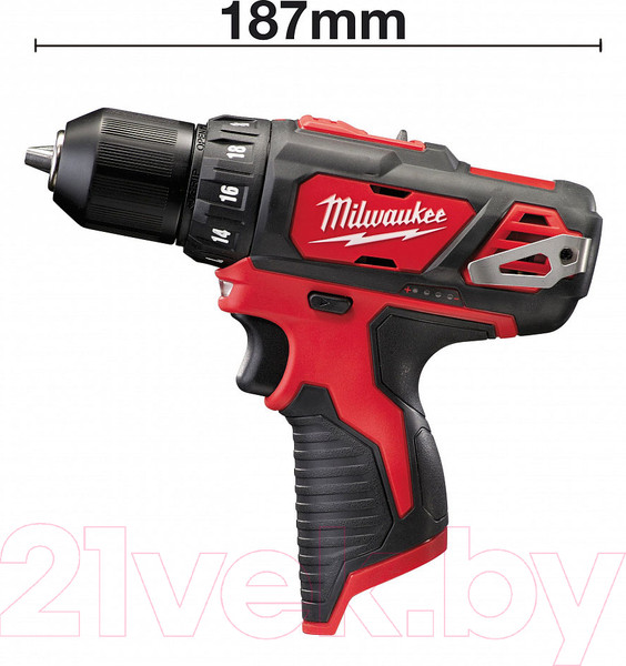 Изображение товара Аккумуляторная дрель-шуруповерт Milwaukee M12BDD-0 / 4933441930
