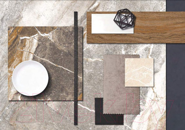 Изображение товара Плитка Kerranova Genesis Grey Matt K-103/SR (600x600)