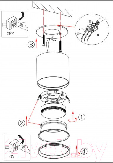 Изображение товара Точечный светильник ЭРА OL8 GX53 WH / Б0048535