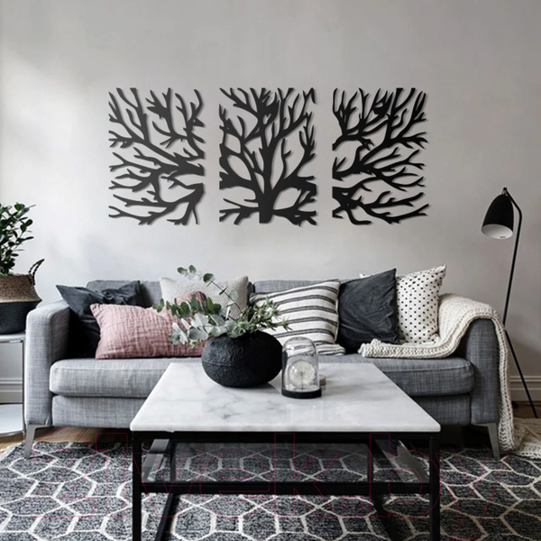 Изображение товара Декор настенный Arthata Ветви дерева 160x70-B / 004-3 (черный)