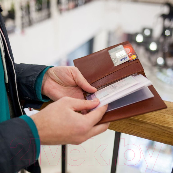 Изображение товара Обложка для автодокументов Ezcase City C13 (коричневый)
