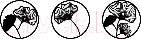 Изображение товара Декор настенный Arthata Трио 190x60-B / 013-3 (черный)