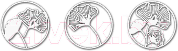 Изображение товара Декор настенный Arthata Трио 85x25-V / 013-3 (белый)