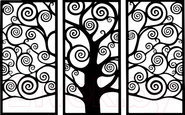 Изображение товара Декор настенный Arthata Ветер 75x115-B / 015-3 (черный)