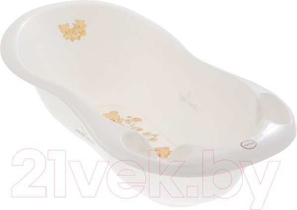Изображение товара Ванночка детская Tega Teddy / MS-005 ODPLYW-118 (белый жемчуг)