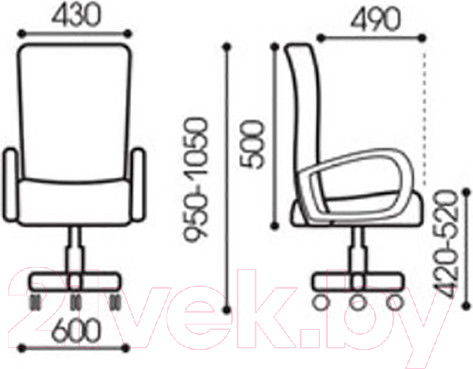Изображение товара Кресло офисное Brabix Wings MG-309 / 532015 (черный E-11)