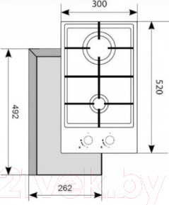 Изображение товара Газовая варочная панель Akpo PGA 302 FGС WH