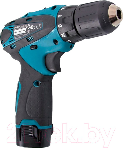 Изображение товара Профессиональная дрель-шуруповерт Makita DF330DWE