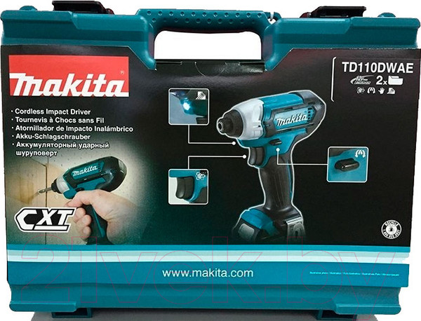 Изображение товара Профессиональный шуруповерт Makita TD110DWAE