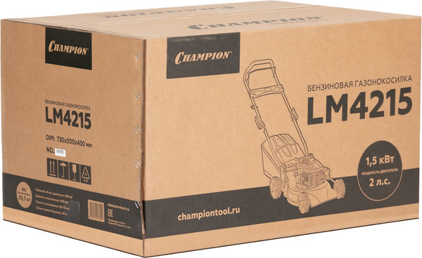 Изображение товара Газонокосилка бензиновая Champion LM4215