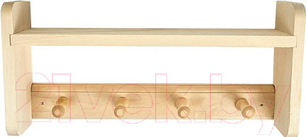 Изображение товара Вешалка-полка для бани СаунаКомплект М-49