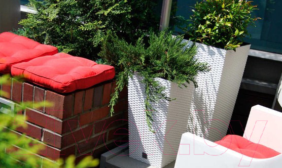 Изображение товара Кашпо Prosperplast Rato Square DRTS400-S449 (белый)