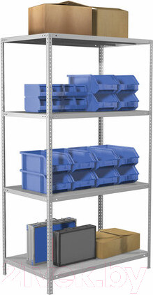 Изображение товара Стеллаж металлический Brabix Ms Plus-185/60-4 / 291107