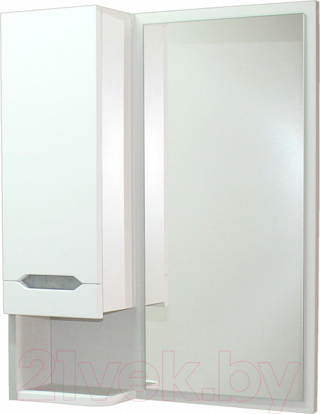 Изображение товара Шкаф с зеркалом для ванной СанитаМебель Сизаль 14.500 (левый)
