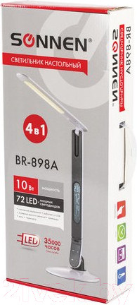 Изображение товара Настольная лампа Sonnen Br-898a / 236661 (белый)