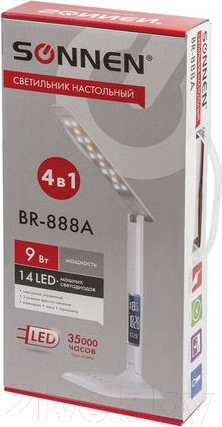Изображение товара Настольная лампа Sonnen Br-888a / 236664 (белый)