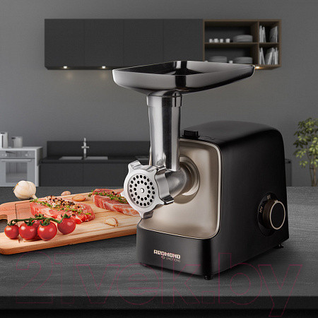 Изображение товара Мясорубка электрическая Redmond RMG-1237 (черный)