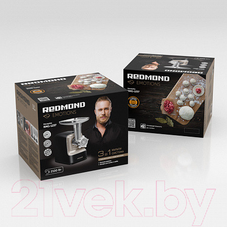 Изображение товара Мясорубка электрическая Redmond RMG-1237 (черный)