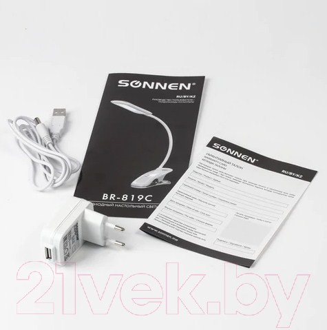 Изображение товара Настольная лампа Sonnen Br-819c / 236667 (белый)