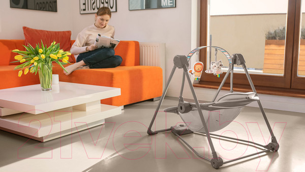Изображение товара Качели для новорожденных Lionelo Otto Cozy Grey (серый)