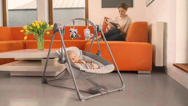 Изображение товара Качели для новорожденных Lionelo Otto Cozy Grey (серый)