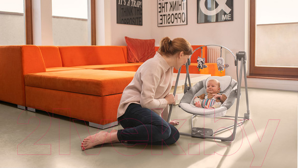 Изображение товара Качели для новорожденных Lionelo Otto Cozy Grey (серый)