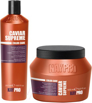 Изображение товара Набор косметики для волос Kaypro Cpecial Care Caviar Supreme Маска 100мл+Шампунь 100мл