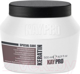 Изображение товара Набор косметики для волос Kaypro Cpecial Care Keratin Восстанавливающая маска 100мл+Шампунь 100мл