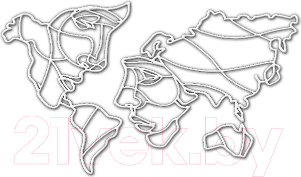 Изображение товара Декор настенный Arthata Мир двоих 180x108-V / 011-5 (белый)