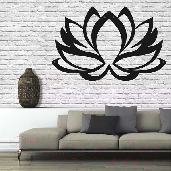 Изображение товара Декор настенный Arthata Лотос 40x25-B / 045-1 (черный)