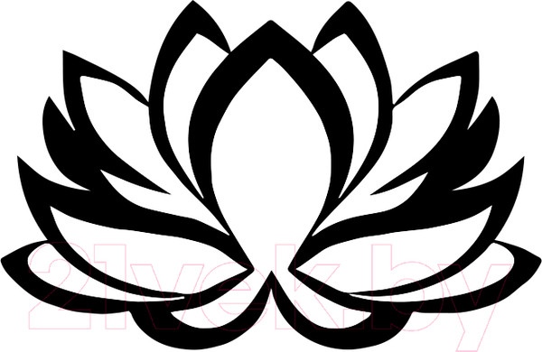 Изображение товара Декор настенный Arthata Лотос 40x25-B / 045-1 (черный)