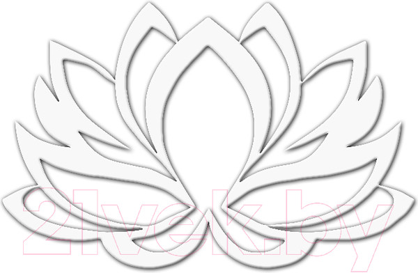 Изображение товара Декор настенный Arthata Лотос 90x55-V / 045-1 (белый)