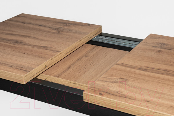 Изображение товара Обеденный стол Eligard Black 2 / СОБ 2 (дуб натуральный)