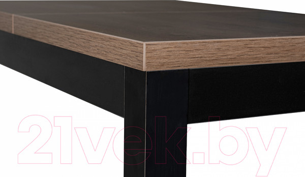 Изображение товара Обеденный стол Eligard Black 2 / СОБ 2 (дуб канзас)