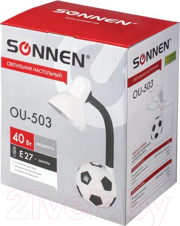 Изображение товара Настольная лампа Sonnen Мяч Ou-503 / 236675 (белый)