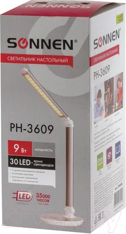 Изображение товара Настольная лампа Sonnen Ph-3609 / 236688 (серебристый)