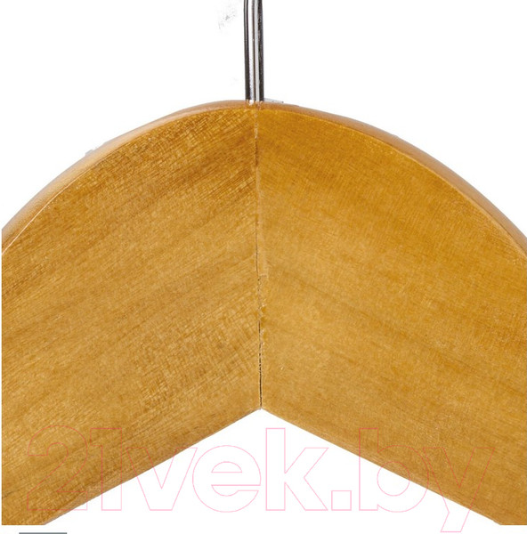 Изображение товара Набор деревянных вешалок-плечиков Brabix Стандарт р.36-40 / 601160 (5шт, сосна)