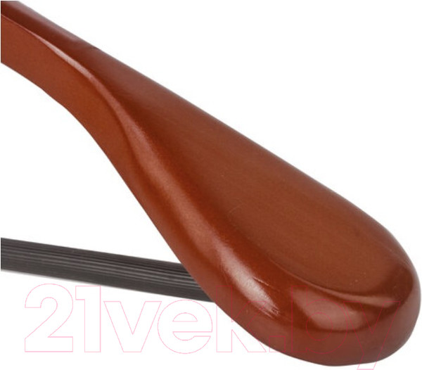 Изображение товара Деревянная вешалка-плечики Brabix Люкс р.48-50 / 601164 (вишня)