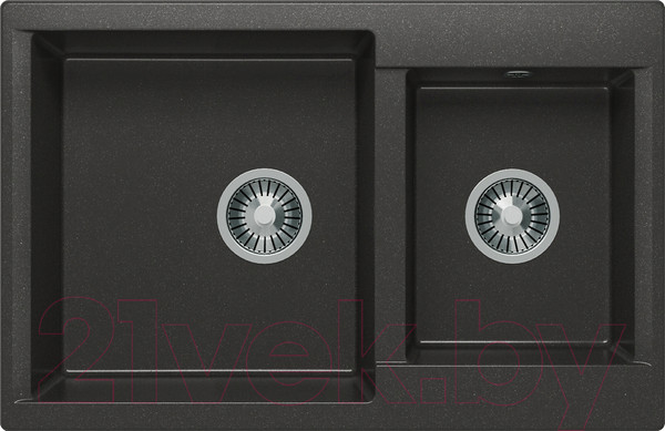 Изображение товара Мойка кухонная Polygran Brig-772 (черный)