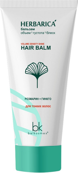 Изображение товара Бальзам для волос BelKosmex Herbarica Объем густота блеск (180г)