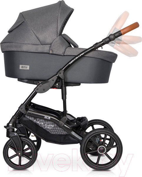 Изображение товара Детская универсальная коляска Riko Basic Bella Life 3 в 1 (06/Anthracite)
