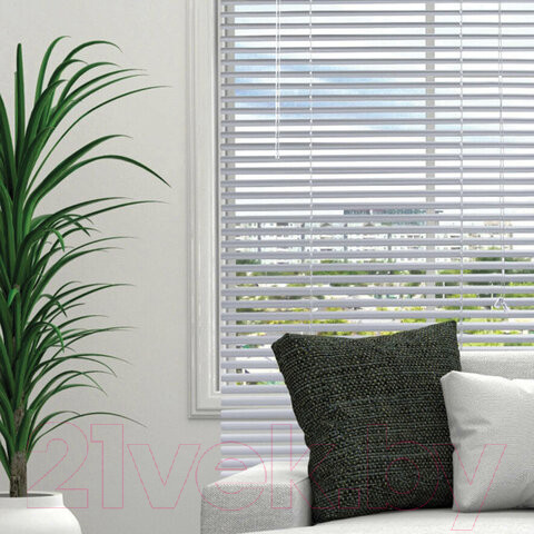 Изображение товара Жалюзи горизонтальные Brabix 50x160 / 606033 (серебристый)