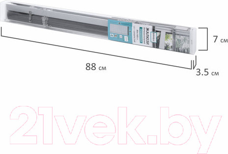 Изображение товара Жалюзи горизонтальные Brabix 80x160 / 606039 (серебристый)