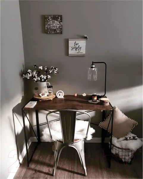 Изображение товара Письменный стол Brabix Loft Cd-002 / 641212 (мореный дуб)