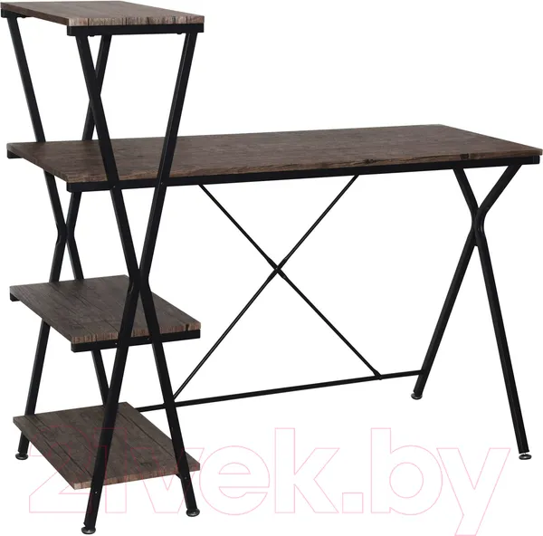 Изображение товара Стол-стеллаж Brabix Loft Cd-004 / 641218 (мореный дуб)