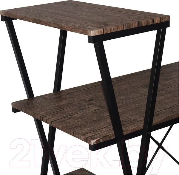 Изображение товара Стол-стеллаж Brabix Loft Cd-004 / 641218 (мореный дуб)