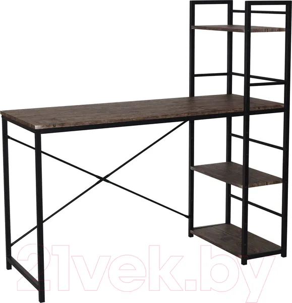 Изображение товара Стол-стеллаж Brabix Loft Cd-005 / 641221 (мореный дуб)