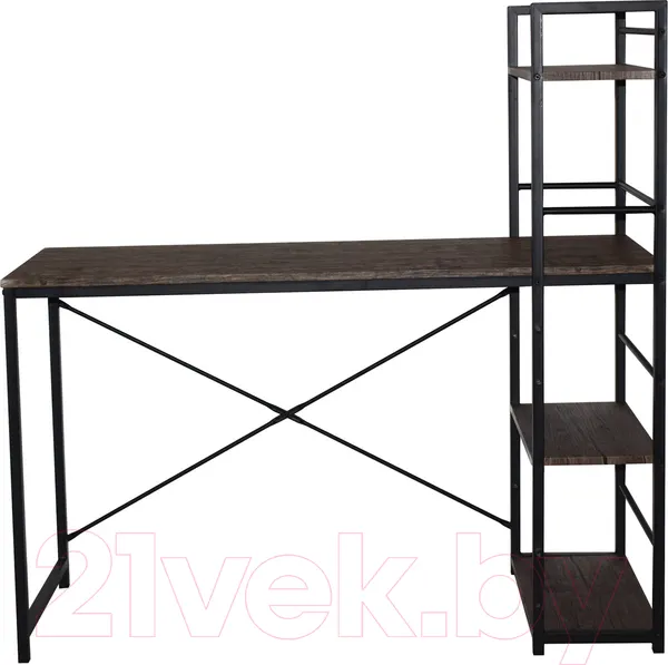 Изображение товара Стол-стеллаж Brabix Loft Cd-005 / 641221 (мореный дуб)