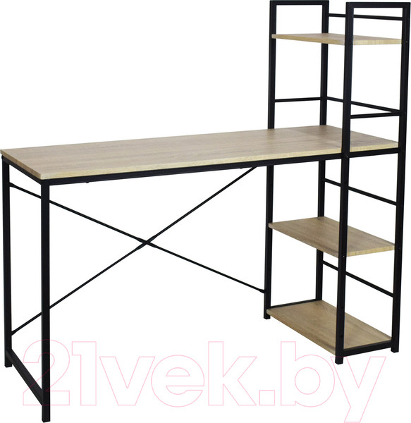 Изображение товара Стол-стеллаж Brabix Loft Cd-005 / 641223 (дуб натуральный)