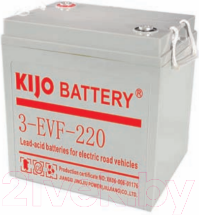 Изображение товара Аккумуляторная батарея Kijo 3-EVF-220Ah M8 / 6V220AH